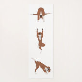 Boxer dog yoga pose yogamat (Achterkant)