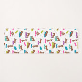 Boxer dog yoga pose yogamat (Voorkant (horizontaal))