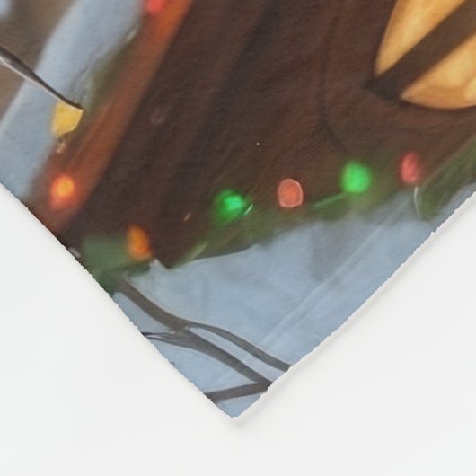 Boxer Dogs Christmas Snow Holiday Fleece Deken (Hoek)