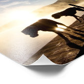 Boxer Dogs op Foggy Dock Foto Afdruk (Hoek)