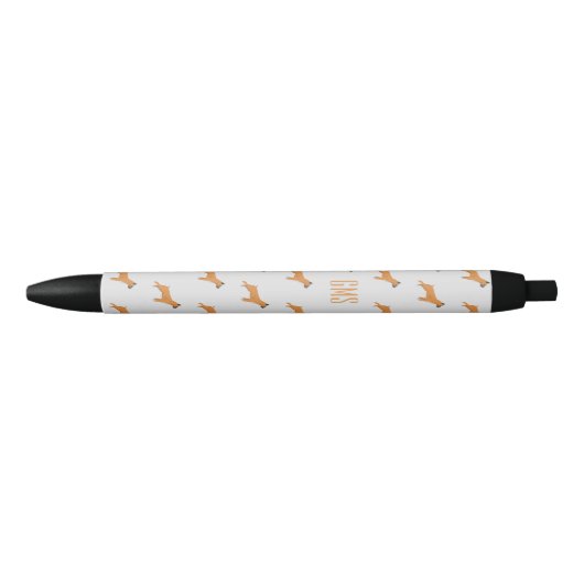 Boxer Dogs Pattern Monogrammed Pen (Voorkant)