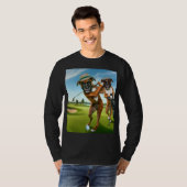 Boxer Dogs Playing Golf T-shirt (Voorkant volledig)
