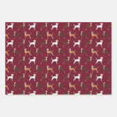 Boxer Dogs Santa Paws Cute Pet Inpakpapier Vel (Voorkant 3)