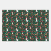 Boxer Dogs Santa Paws Cute Pet Inpakpapier Vel (Voorkant 2)