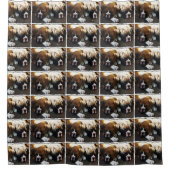 Boxer Dogs Shower Curtain Douchegordijn (Voorkant)