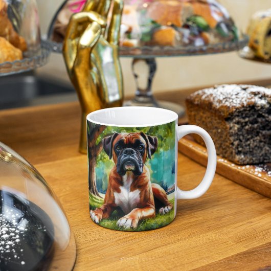 Boxer Dog🐾Wiggle Butts & Tail Wags Koffiemok