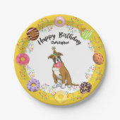 Boxer Donuts Birthday Party Paper Bord (Voorkant)