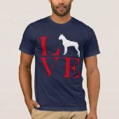 Boxer Eigenaar - Donkerkleurig T-shirt (Voorkant)