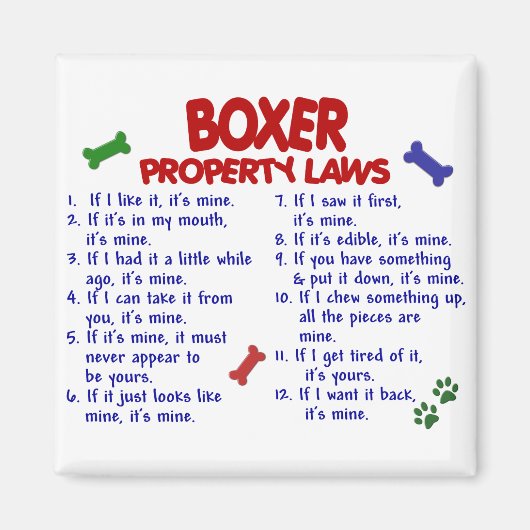 Boxer Eigendomwetten 2 Magneet (Voorkant)