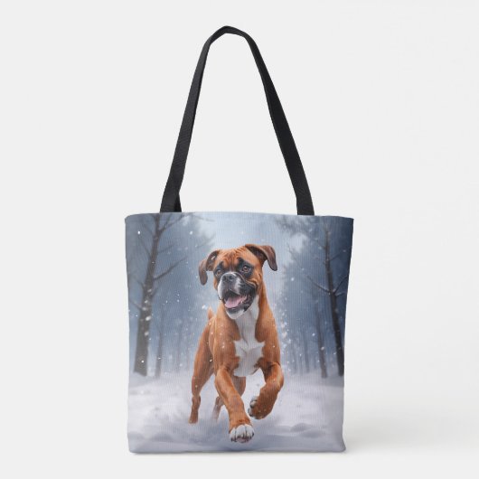 Boxer Elegant Canvas tas (Achterkant)