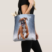 Boxer Elegant Canvas tas (Dichtbij)
