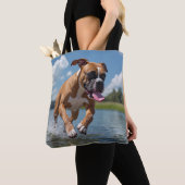 Boxer Elegant Canvas tas (Dichtbij)