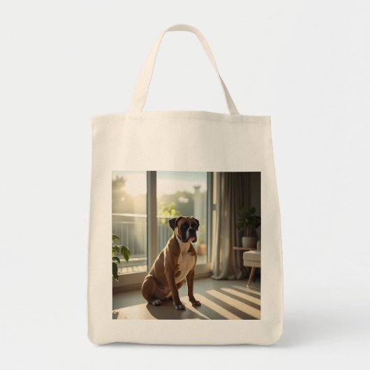 Boxer Elegant Grocery Tote Bag (Voorkant)