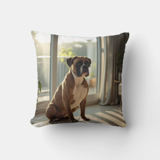 Boxer Elegant Throw Pillow Kussen