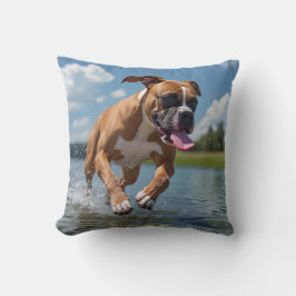 Boxer Elegant Throw Pillow Kussen