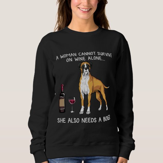 Boxer en wijnhond trui (Voorkant)