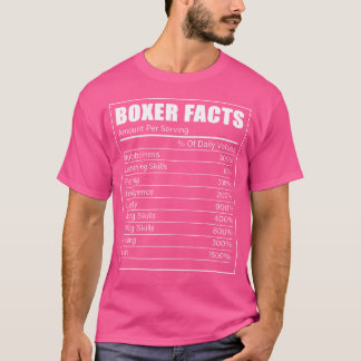 Boxer Facts Dog Owner Puppy Hondenliefhebber Boxer T-shirt