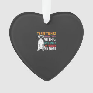 Boxer Familie Vrijheid Hond Liefhebber Ornament