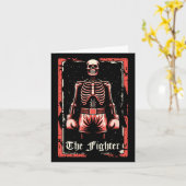 Boxer Fighter - Sparring Handschoenen Boksen Skele Kaart (Gele Bloem)
