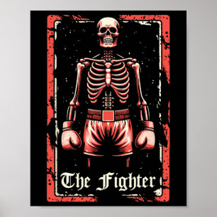 Boxer Fighter - Sparring Handschoenen Boksen Skele Poster