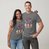 Boxer Fireworks SunAmerica Dog 4e juli T-shirt (Unisex)