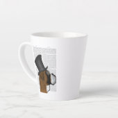 Boxer, Formele hond en Pet Latte Mok (Linkerhoek)