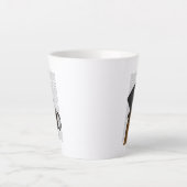 Boxer, Formele hond en Pet Latte Mok (Voorkant)