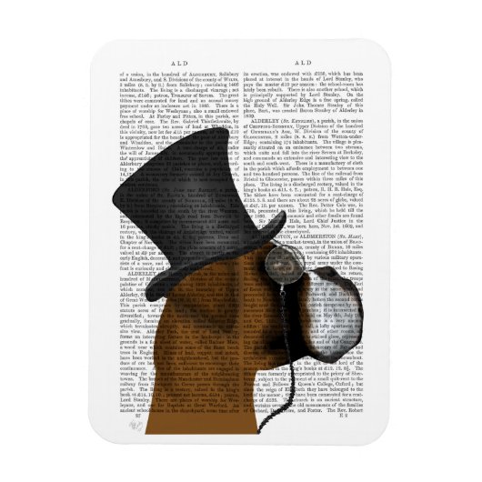 Boxer, Formele hond en Pet Magneet (Verticaal)