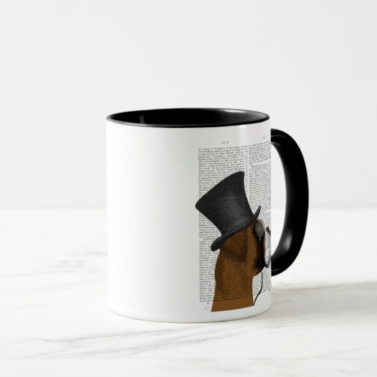 Boxer, Formele hond en Pet Mok (Voorkant rechts)