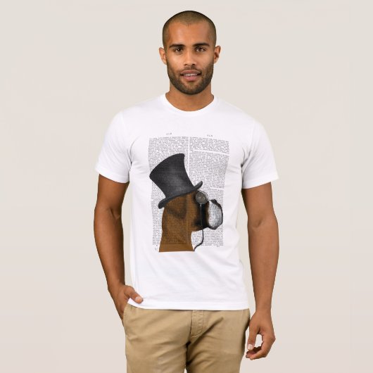 Boxer, Formele hond en Pet T-shirt (Voorkant volledig)