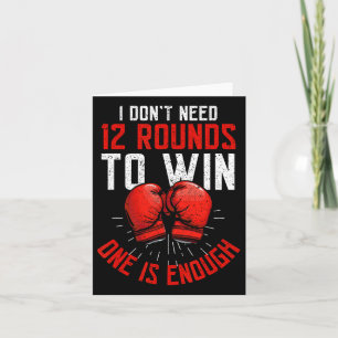 Boxer Funny Boxing Kaart