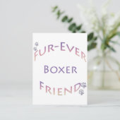 Boxer Furever Briefkaart (Staand voorkant)
