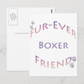 Boxer Furever Briefkaart (Voorkant / Achterkant)