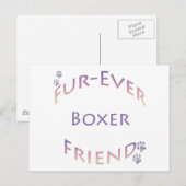 Boxer Furever Briefkaart (Voorkant / Achterkant)