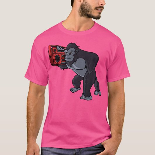 Boxer Ghetto Blaster Boxing Boombox - 80S 90S Hip T-shirt (Voorkant)