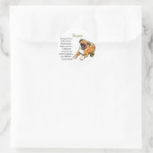 Boxer Gifts Ronde Sticker (Tas)