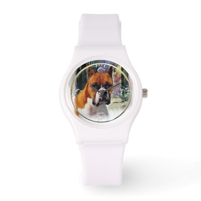 Boxer Gifts waar liefde groeit Horloge (Voorkant)