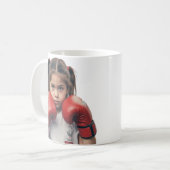 boxer girl mug koffiemok (Voorkant links)