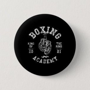 Boxer Glove  Retro Style King of the Ring Ronde Button 5,7 Cm