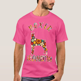 Boxer Grandma Dog Grandma Funny Boxer Owner T-shirt