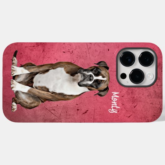 Boxer Grunge Hoesje-Mate iPhone Case (Achterkant (horizontaal))