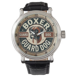 Boxer Guard Dog Horloge
