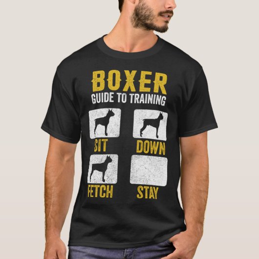 Boxer Guide To Training  Dog Mom Dad  Owners T-shirt (Voorkant)