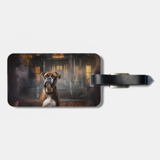 Boxer Halloween eng Bagagelabel (Achterkant horizontaal)