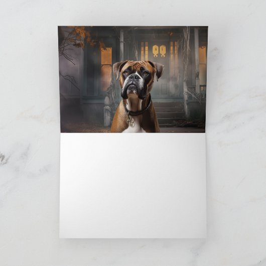 Boxer Halloween eng Kaart (Binnen)