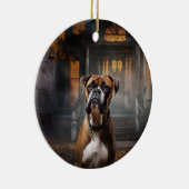 Boxer Halloween eng Keramisch Ornament (Rechts)
