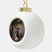 Boxer Halloween eng Keramische Bal Ornament (Rechts)