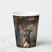 Boxer Halloween eng Papieren Bekers (Achterkant)