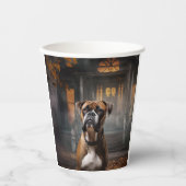 Boxer Halloween eng Papieren Bekers (Voorkant)