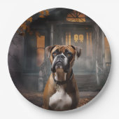 Boxer Halloween eng Papieren Bordje (Voorkant)